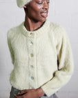 BRUSHED CARDI | pear