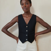 FARRA VEST | noir | organic