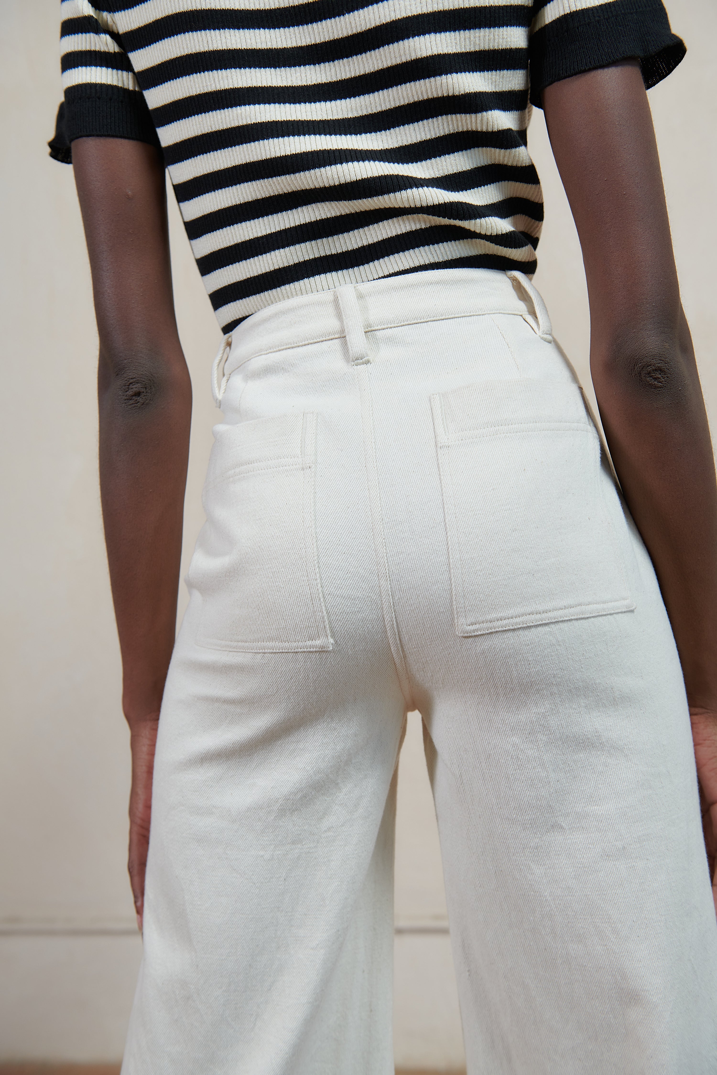 SOFT HANK PANT | bone | organic + earth dyed