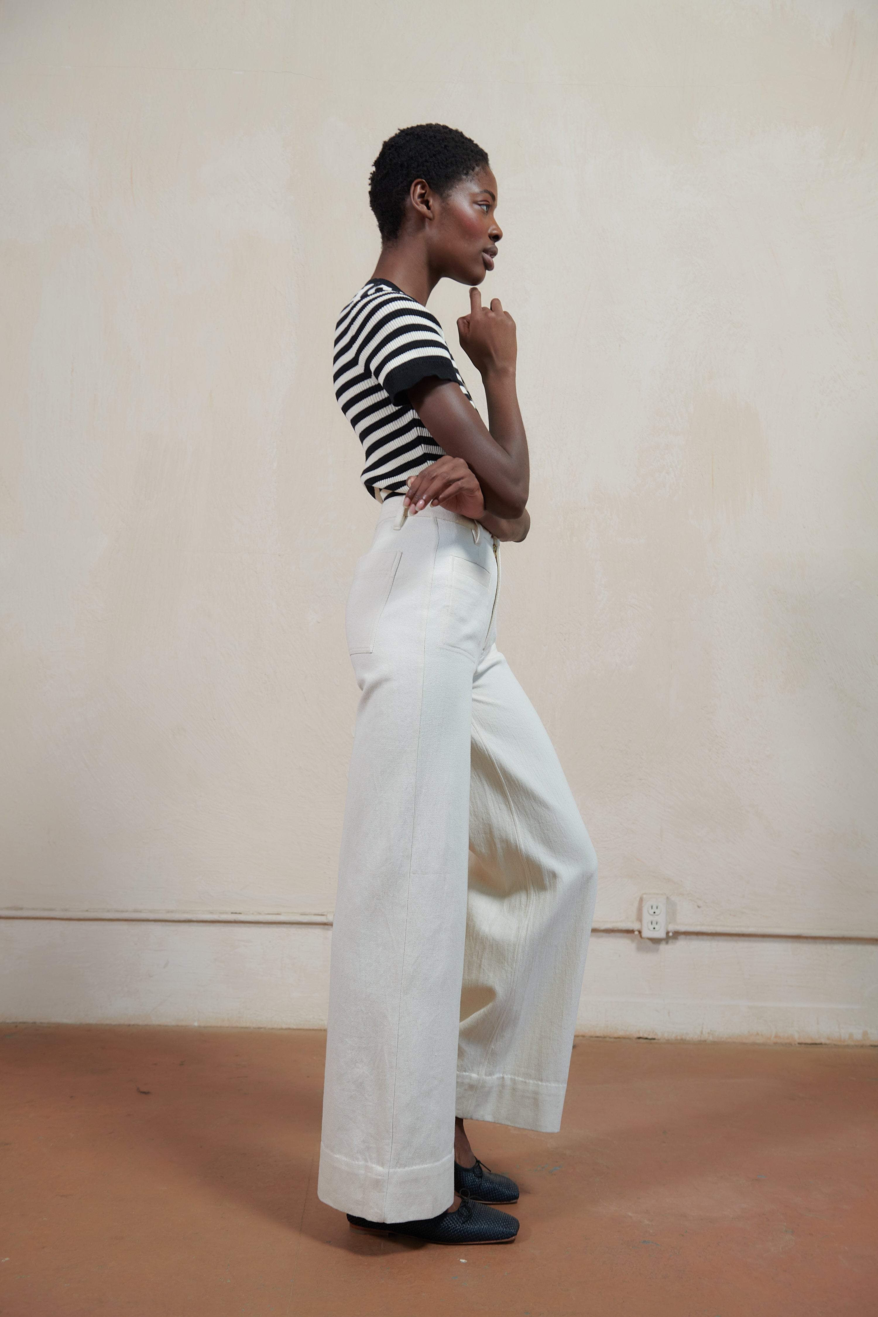 SOFT HANK PANT | bone | organic + earth dyed