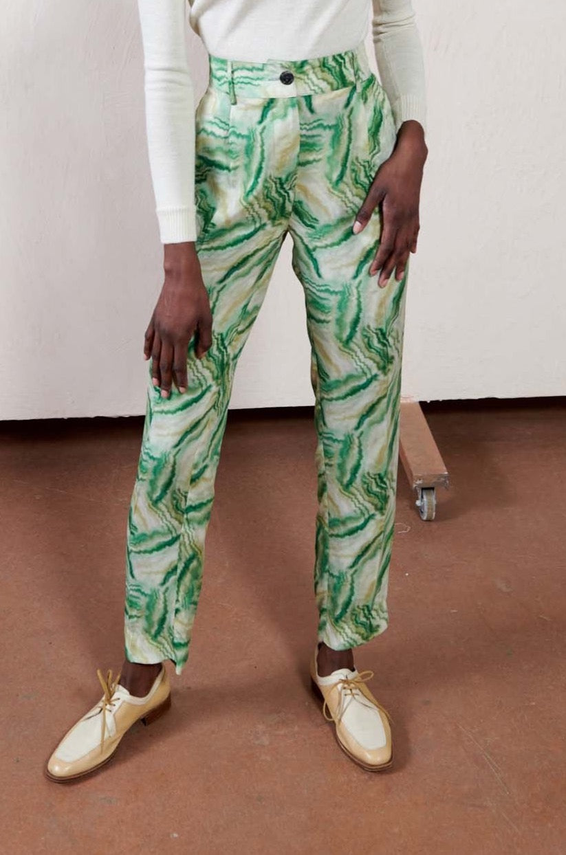 Zara | Pants & Jumpsuits | Nwotzara Palm Tree Trousers | Poshmark