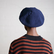 COTTON BERET | navy | organic